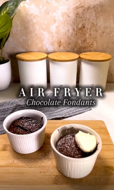 Air Fryer Chocolate Fondants