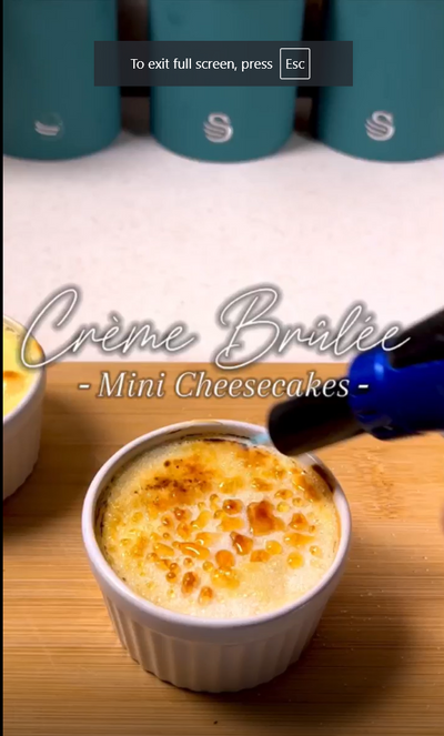 Creme Brulee Mini Cheesecake