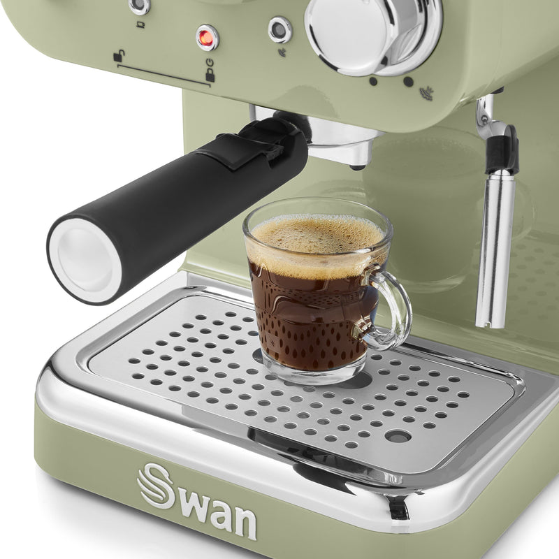 Swan Retro Sk22110 Bn Cafetera Express Para Espresso Y Cappucino