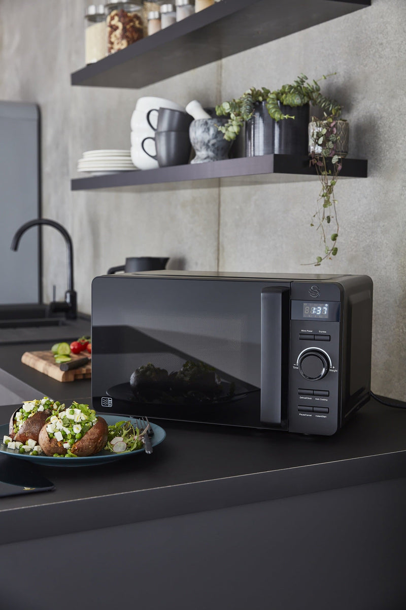Swan Stealth 20L Digital Microwave Black