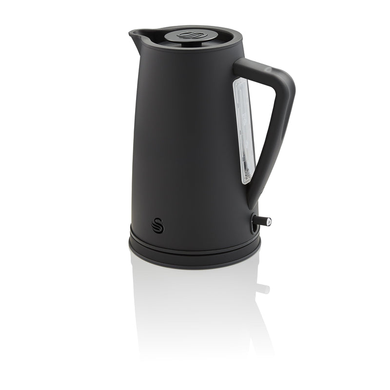Angled front view cut out image of Swan 1.7 Litre Stealth Kettle