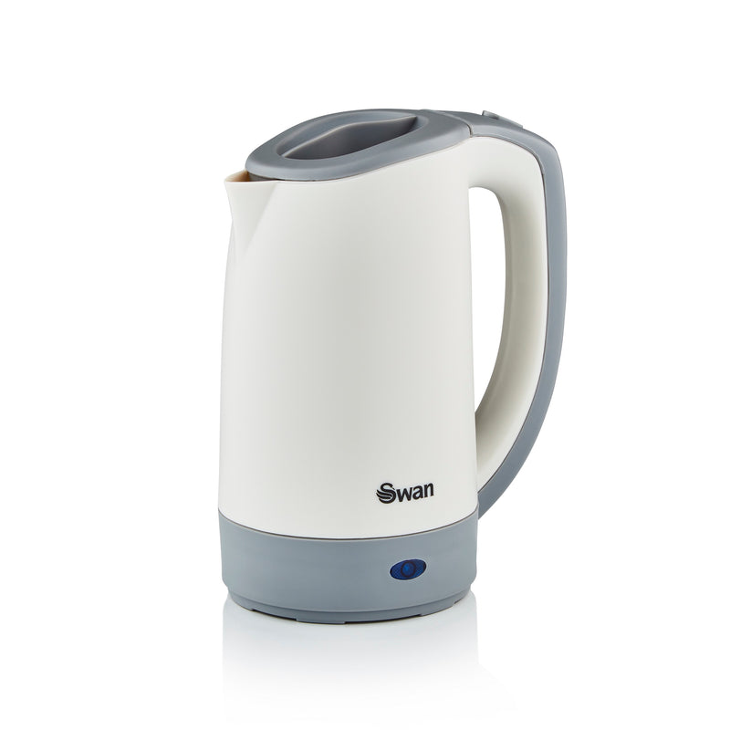 White Swan Travel Kettle with grey accents